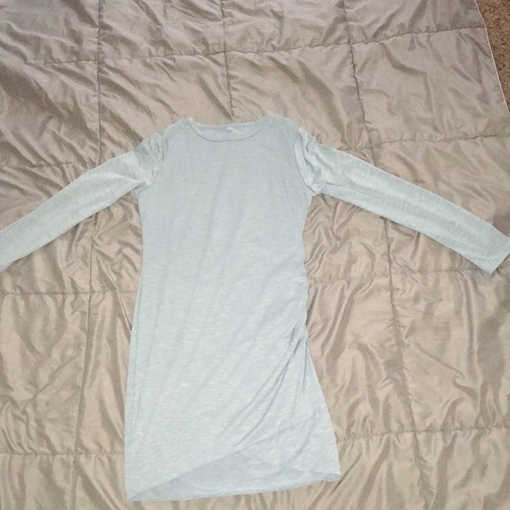 Sky blue high legged dress